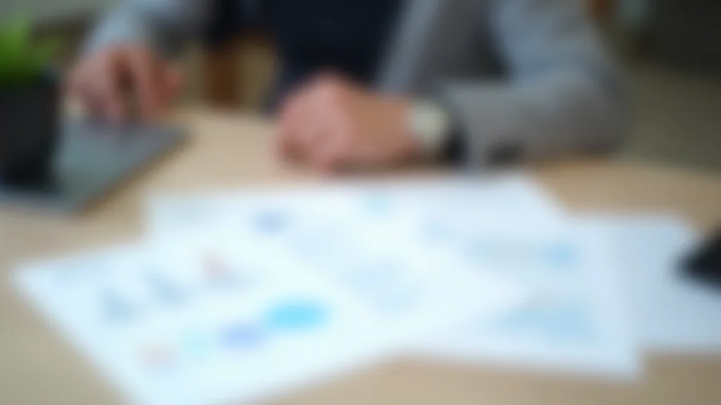 Documentación informativa sobre planes de previsión complementaria sobre un escritorio