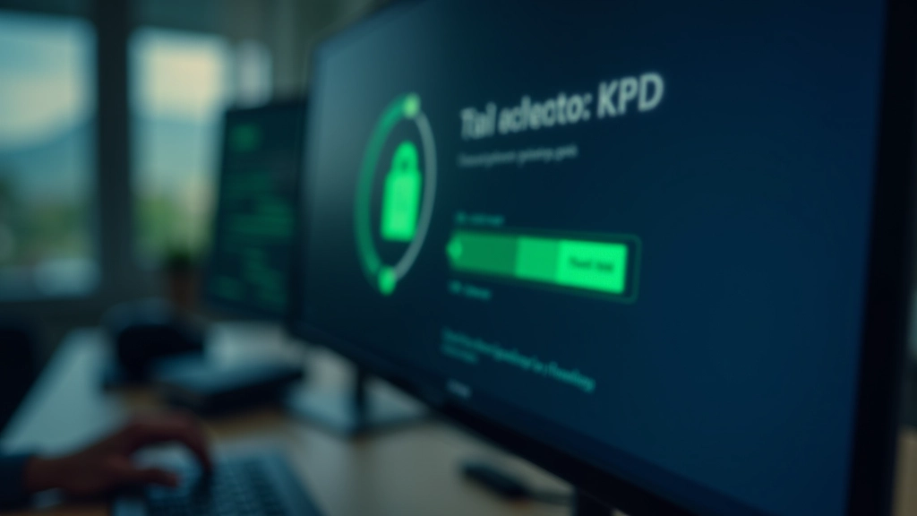 Ecrã de computador mostrando software de controlo remoto com indicador de ligação segura