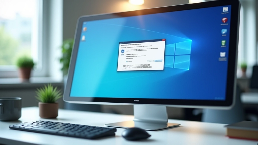 Ecrã de computador mostrando aplicação de cliente Desktop Remoto conectando a outro computador